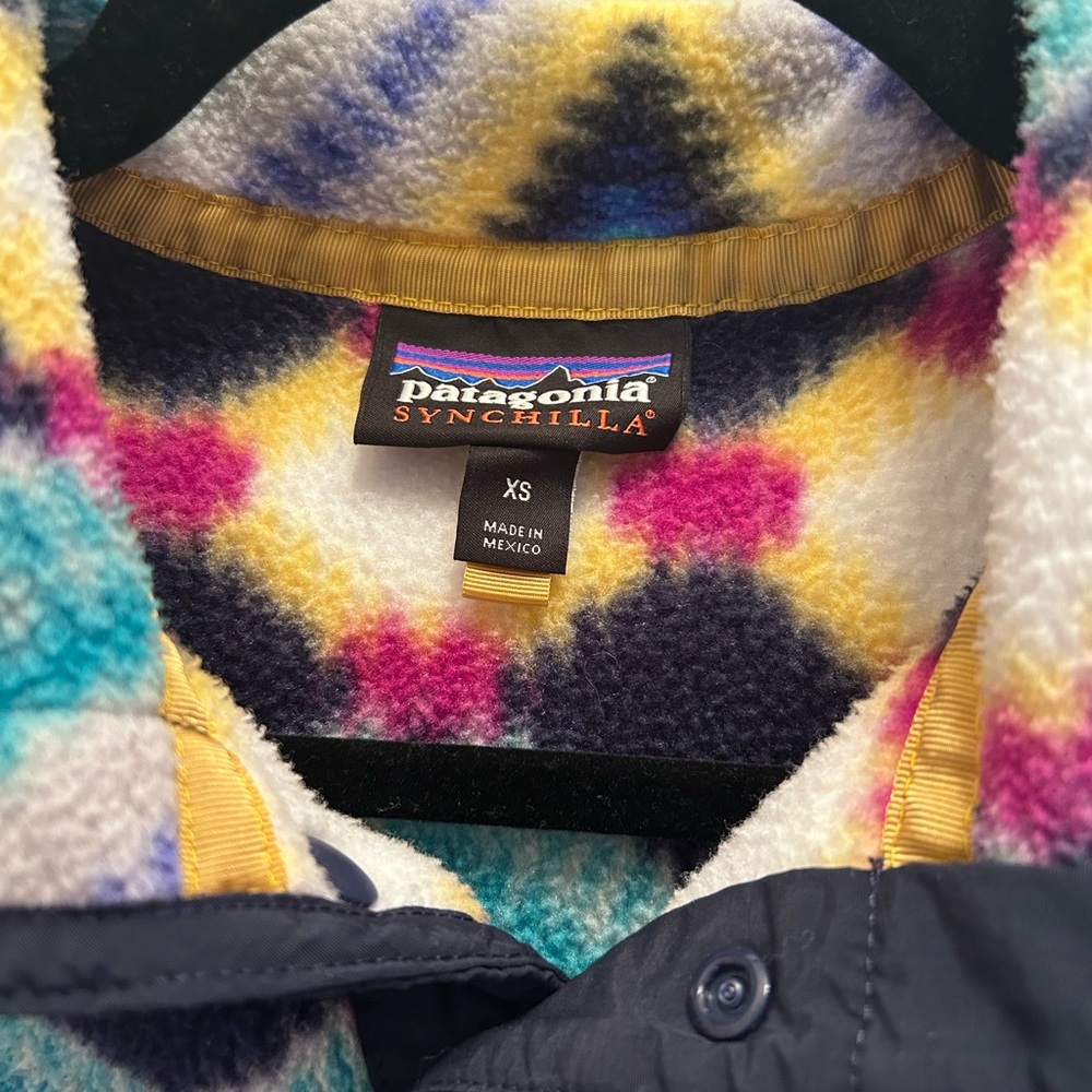 Patagonia Synchilla Aztec Snap-T Pullover Fleece Jacket. Size XS - Picture 5 of 6